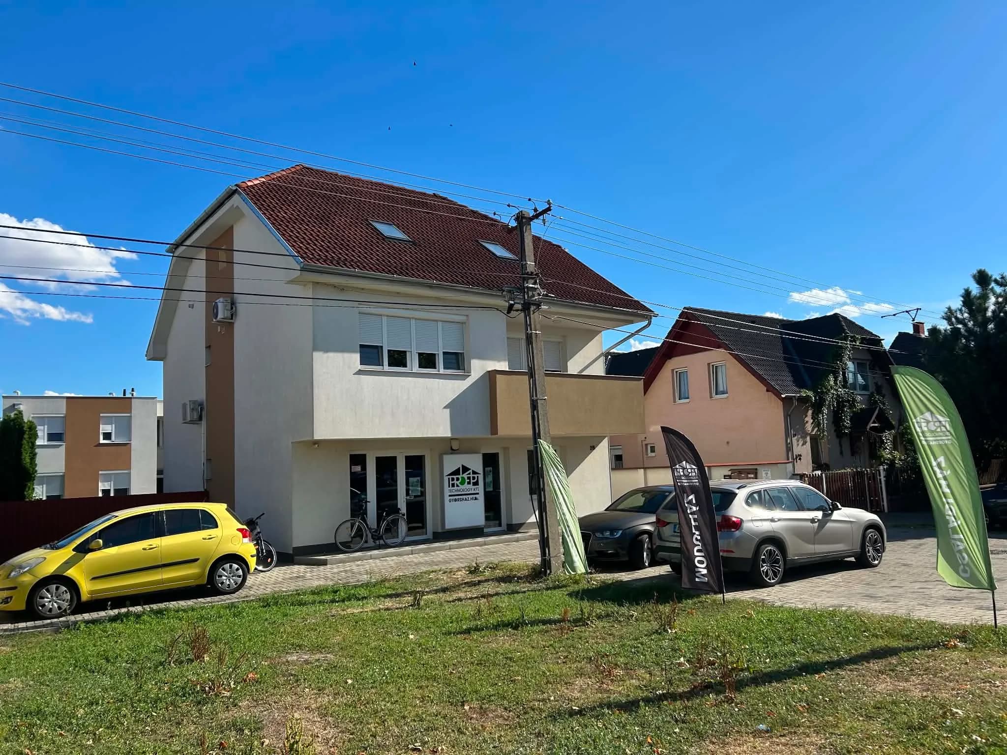 A Proép-Technology Kft. győri irodája, az épület és az utcakép